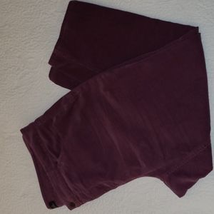 Talbots Flawless Five Pocket Women's Corduroy Pants 20W Burgandy